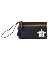 Dooney & Bourke Women's Houston Astros Infield Double-Zip Wristlet