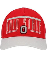 '47 Brand Men's Scarlet Ohio State Buckeyes Double Header Hitch Adjustable Hat