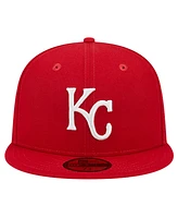 New Era Men's Red Kansas City Royals Logo 59FIFTY Fitted Hat