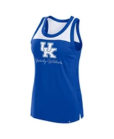 Fanatics Women's Royal Kentucky Wildcats Crosley Colorblock Tank Top