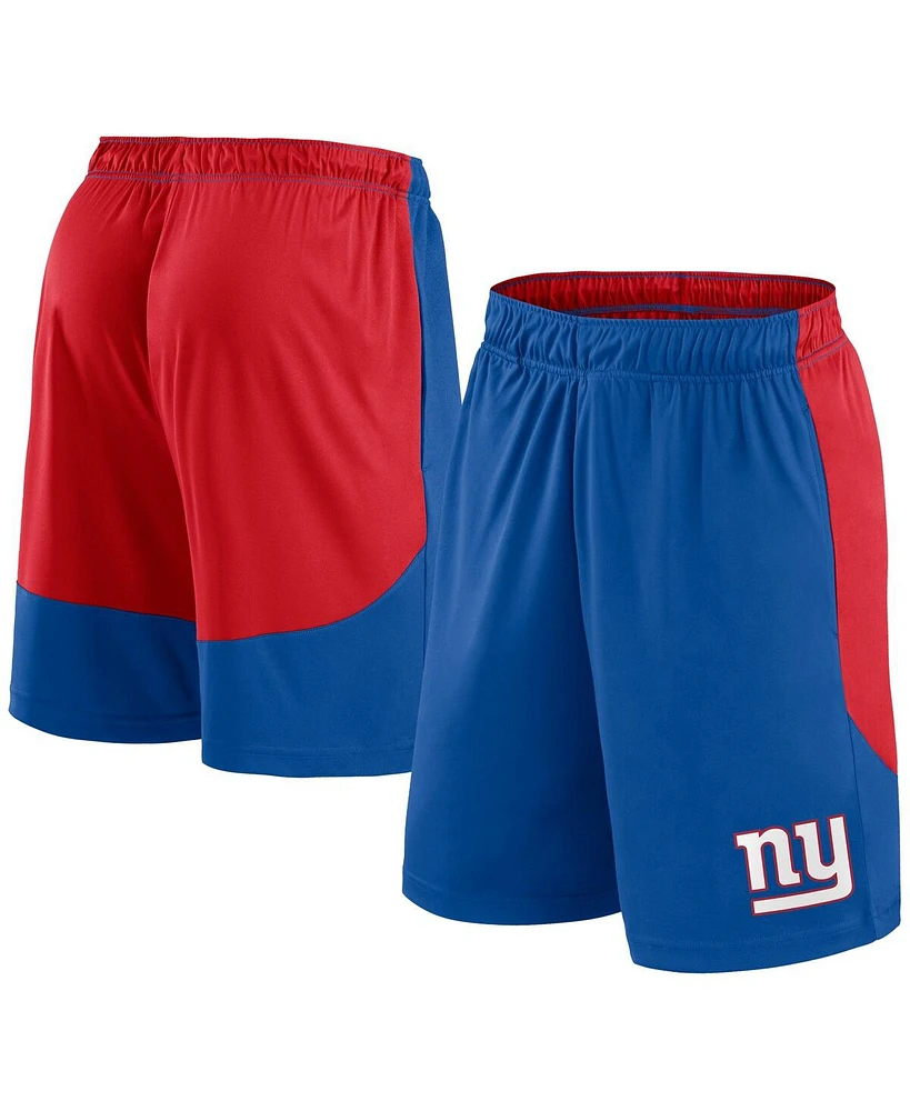 Fanatics Men's Royal/Red New York Giants Go Hard Shorts