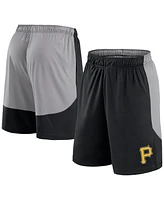 Fanatics Men's Black/Gray Pittsburgh Pirates Go Hard Shorts