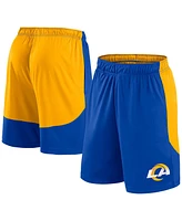 Fanatics Men's Royal/Gold Los Angeles Rams Go Hard Shorts