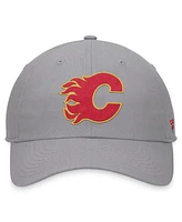 Fanatics Men's Gray Calgary Flames Extra Time Adjustable Hat