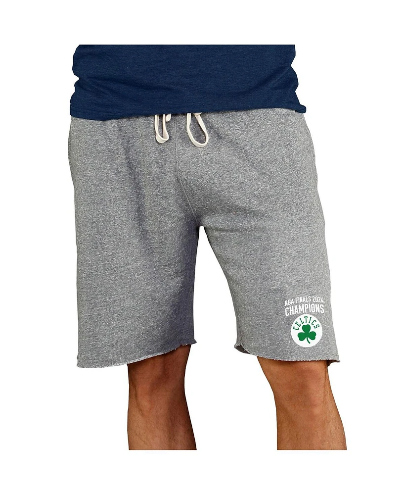 Concepts Sport Men's Gray Boston Celtics 2024 Nba Finals Champions Mainstream Terry Shorts