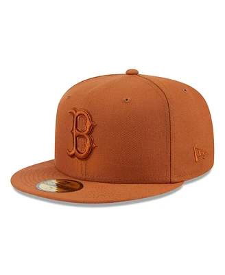 New Era Men's Brown Boston Red Sox Spring Color 59FIFTY Fitted Hat