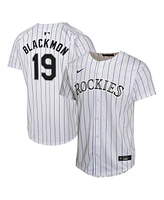 Nike Big Boys and Girls Charlie Blackmon White Colorado Rockies Home Game Player Jersey