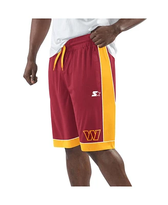 Starter Men's Burgundy/Gold Washington Commanders Fan Favorite Fashion Shorts