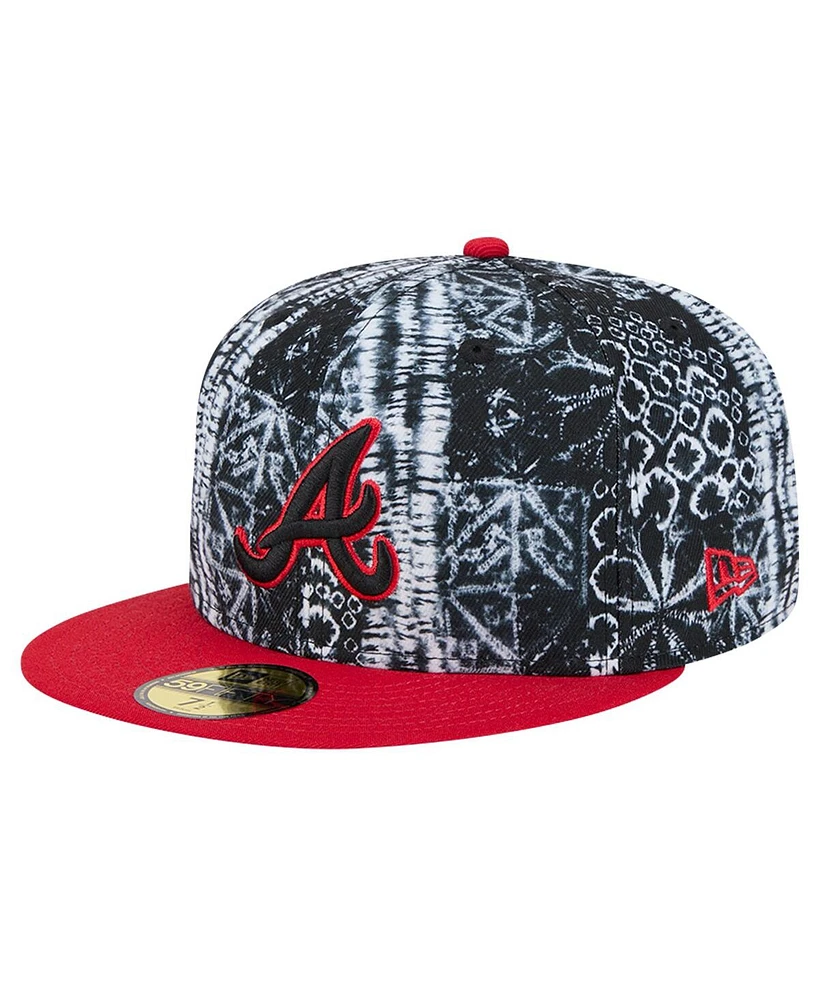 New Era Men's Black Atlanta Braves Sands 59FIFTY Fitted Hat