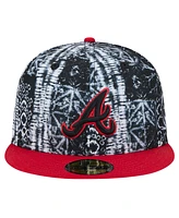 New Era Men's Black Atlanta Braves Sands 59FIFTY Fitted Hat