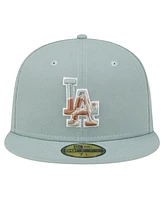 New Era Men's Green Los Angeles Dodgers Spring Forest 59FIFTY Fitted Hat