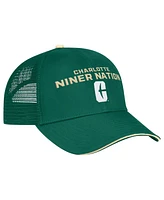 Colosseum Men's Green Charlotte 49ers Wyatt Primary Team Trucker Adjustable Hat