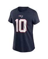 Nike Women's Drake Maye Navy New England Patriots 2024 Nfl Draft First Round Pick Name Number T-Shirt