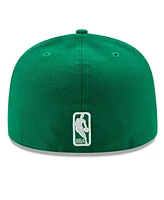 New Era Men's Kelly Green/ Boston Celtics 2024 Nba Finals Champions Side Patch 59FIFTY Fitted Hat