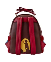 Loungefly Snow White and the Seven Dwarfs Apple Quilted Velvet Mini Backpack