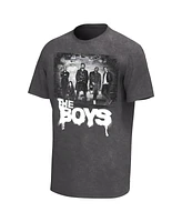 Philcos Men's Black The Boys Crew Washed Graphic T-Shirt