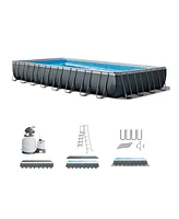 Intex 32' x 16' x 52" Rectangular Ultra Xtr Frame Above Ground Swimming Pool Set