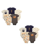 Hudson Baby Boys Cotton Bodysuits, Forest 10-Piece, 0-3 Months