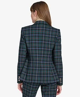 Tommy Hilfiger Women's Slim Fit Checked Blazer