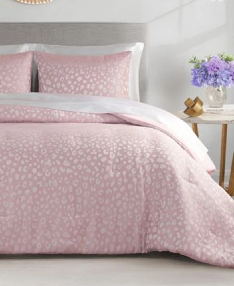 Juicy Couture Sparkle Cheetah Jacquard Comforter Sets