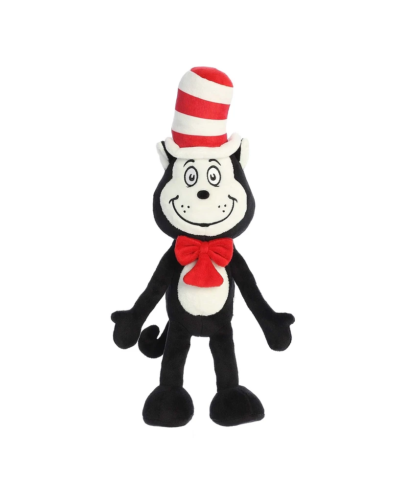 Aurora Large Cat In The Hat Armature Dr. Seuss Whimsical Plush Toy Black 15"