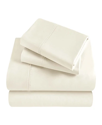 Superior Modal From Beechwood 400 Thread Count Lightweight Cooling Solid Deep Pocket Bed Sheet Set