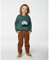 Deux par Deux Toddler Boys T-Shirt With Print Forest Green - Toddler|Child