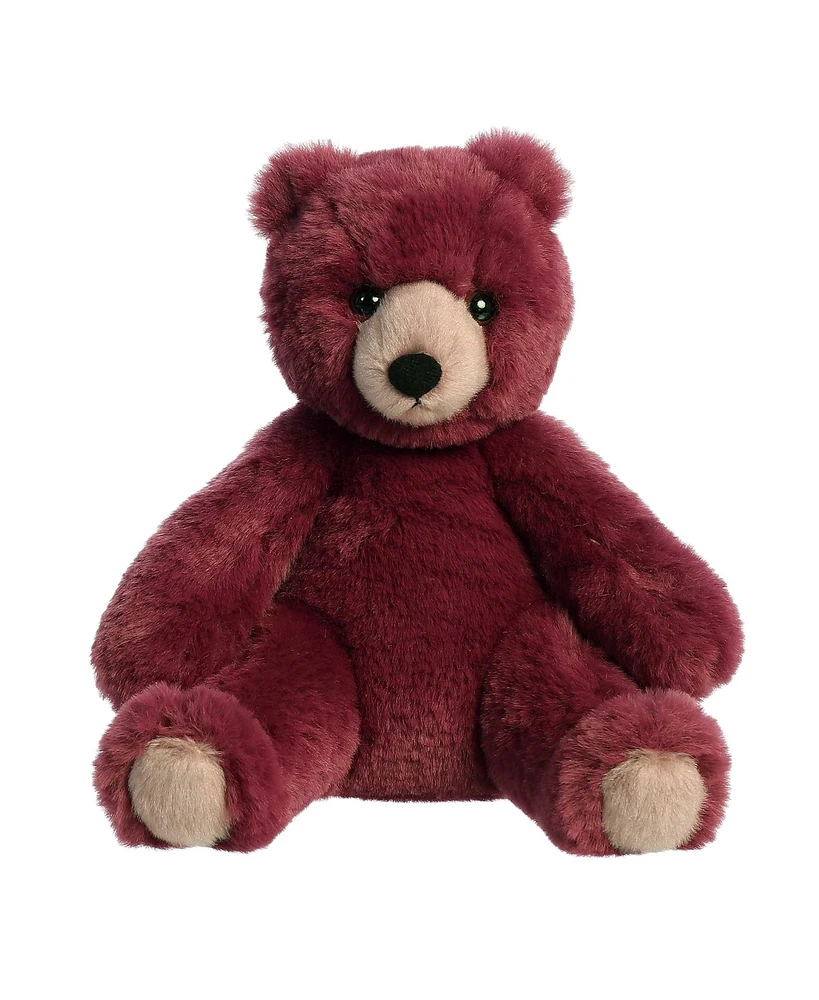 Aurora Medium Humphrey Bear Bear Snuggly Plush Toy Burgundy 11"