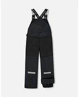 Deux par Kids Unisex Overall Snow Pants Black