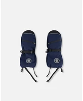 Deux par Kids Unisex Technical Mittens Navy