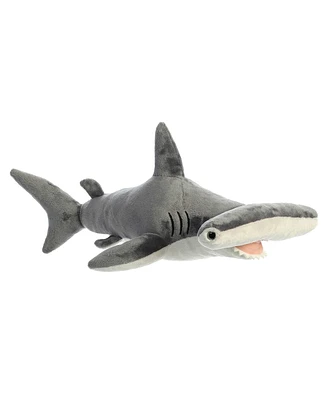 Aurora Medium Hammerhead Shark Destination Nation Adventurous Plush Toy Gray 12"