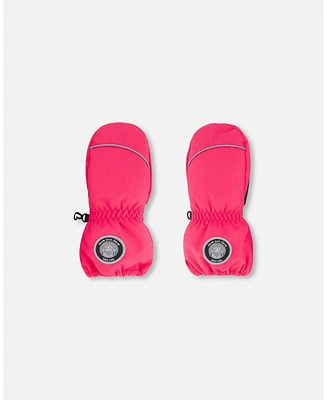 Deux par Girl Solid Mittens Fuschia Pink - Toddler|Child