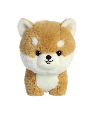 Aurora Small Shiba Inu Teddy Pets Playful Plush Toy Brown 7"