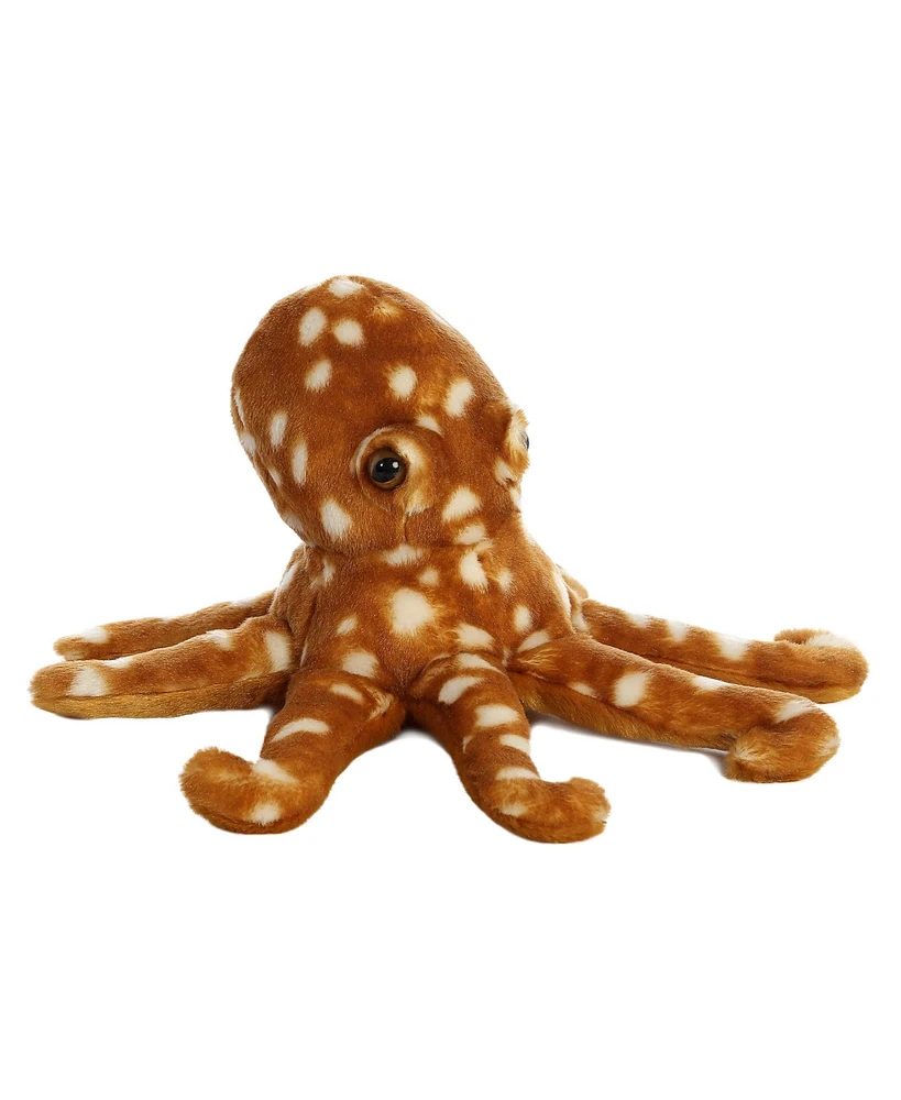 Aurora Medium Octopus Flopsie Adorable Plush Toy Orange 12"