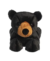 Aurora Large Blackstone Bear Grand Flopsie Adorable Plush Toy Black 16.5"