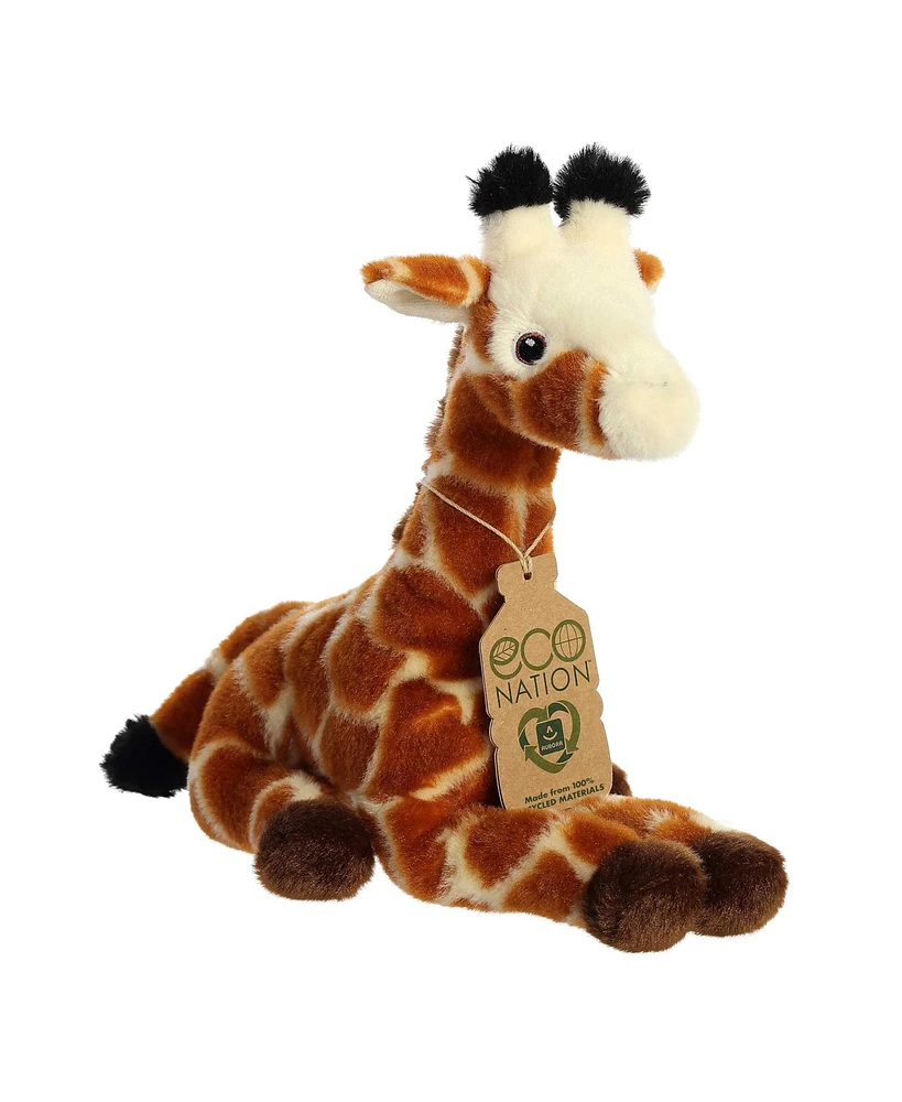 Aurora Small Giraffe Eco Nation Eco-Friendly Plush Toy Orange 8.5"