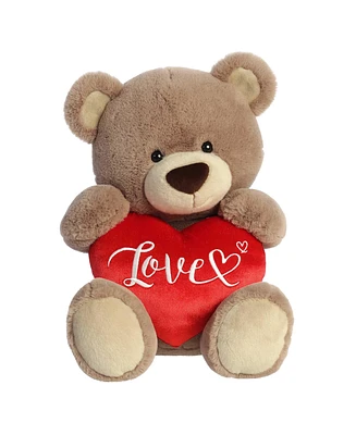 Aurora Large Love Bear Valentine Heartwarming Plush Toy Brown 18"