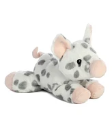 Aurora Small Spotted Piglet Mini Flopsie Adorable Plush Toy White 8"