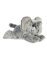 Aurora Medium Leroy Elephant Flopsie Adorable Plush Toy Gray 12"