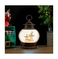 Slickblue Led Snow Globe With Snowman Family 11.5"h