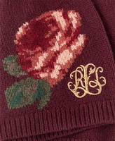 Lauren Ralph Lauren Flower Intarsia Knit Hat