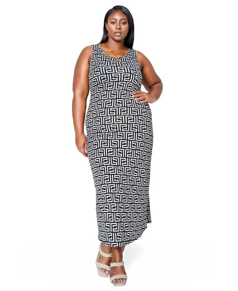 L I V D Plus Sarai Sleeveless Maxi Dress