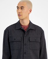 Sun + Stone Men's Theo Jacquard Overshirt, Created for Macy's