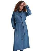 Dkny Jeans Women's Denim Trench Coat