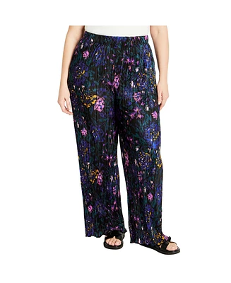 City Chic Plus Kira Print Pant