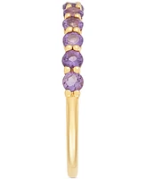 Garnet Narrow Band (1 ct. t.w.) 14k Gold (Also Additional Gemstones)