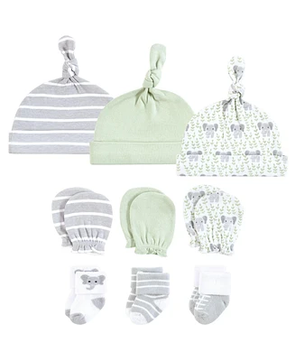 Hudson Baby Boys Caps, Mittens and Socks Set