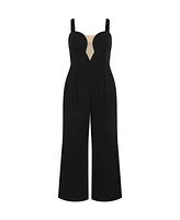 City Chic Plus Flaunt It Jumpsuit