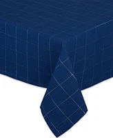 Design Imports Windowpane Tablecloth