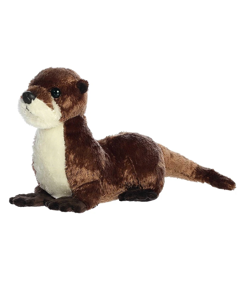 Aurora Medium River Otter Flopsie Adorable Plush Toy Brown 12"